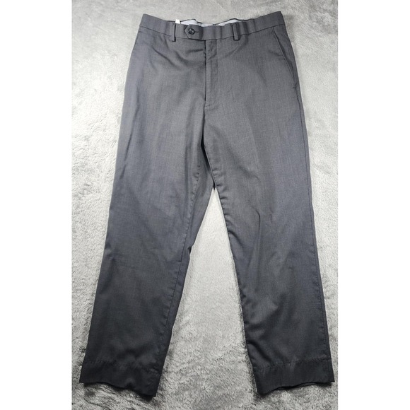 Hart Schaffner Marx Other - Hart Schaffner Marx Pants Mens 32x29 Gray Wool Stretch Dress Slacks (Tag‎ 34x30)